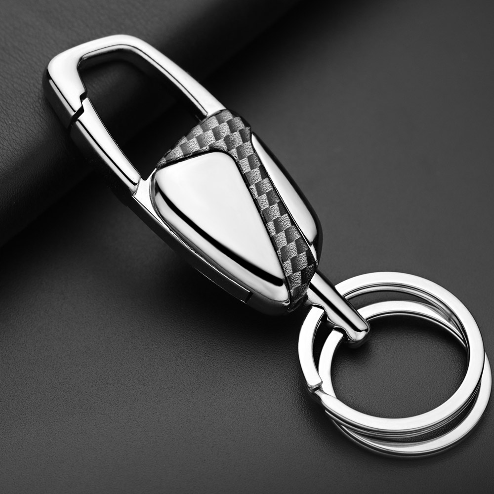 Initial Ring Custom - Personalized Keyring Double Switch Keychain Custom
