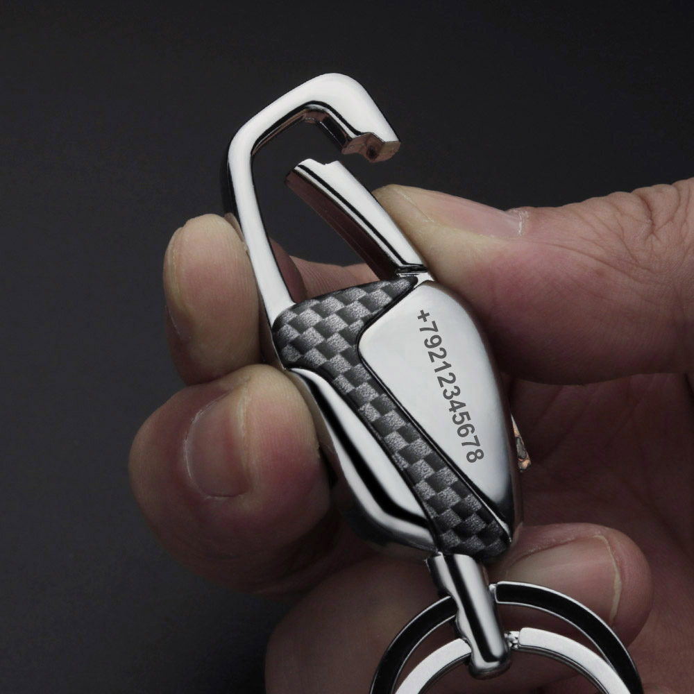 Personalized Keyring Double Sw - Initial Ring Custom ulasan dan harga