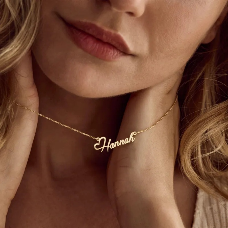 Custom Name Heart Necklace For - Birth Flower Necklace ulasan dan harga