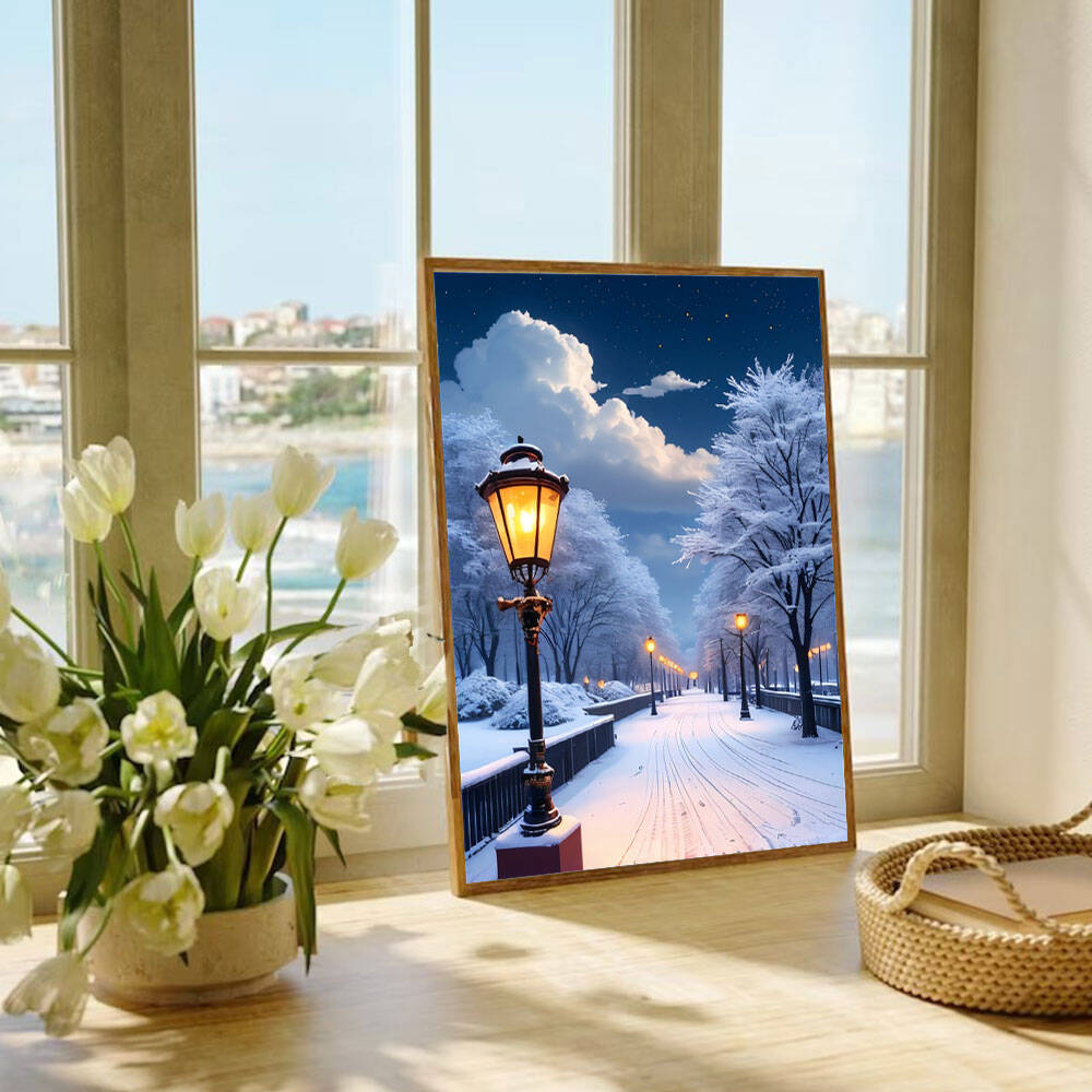 5D DIY Diamond Painting Snow S - Photo Mosaic Print ulasan dan harga